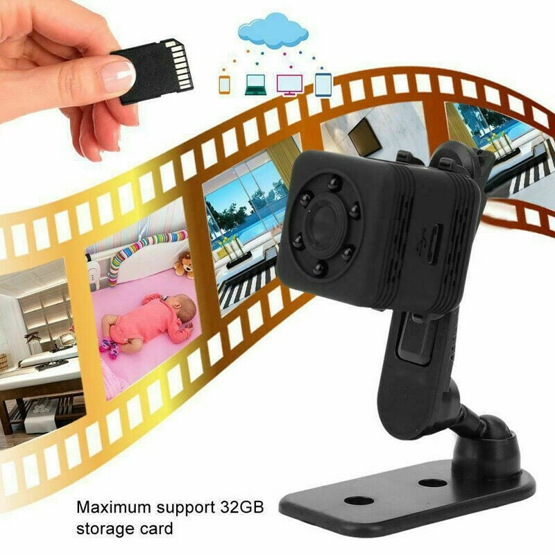 SQ29 Mini Telecamera Spia WiFi Sports Camera Nascosta Spy Cam HD Wireless 360° - ZENCOCCO