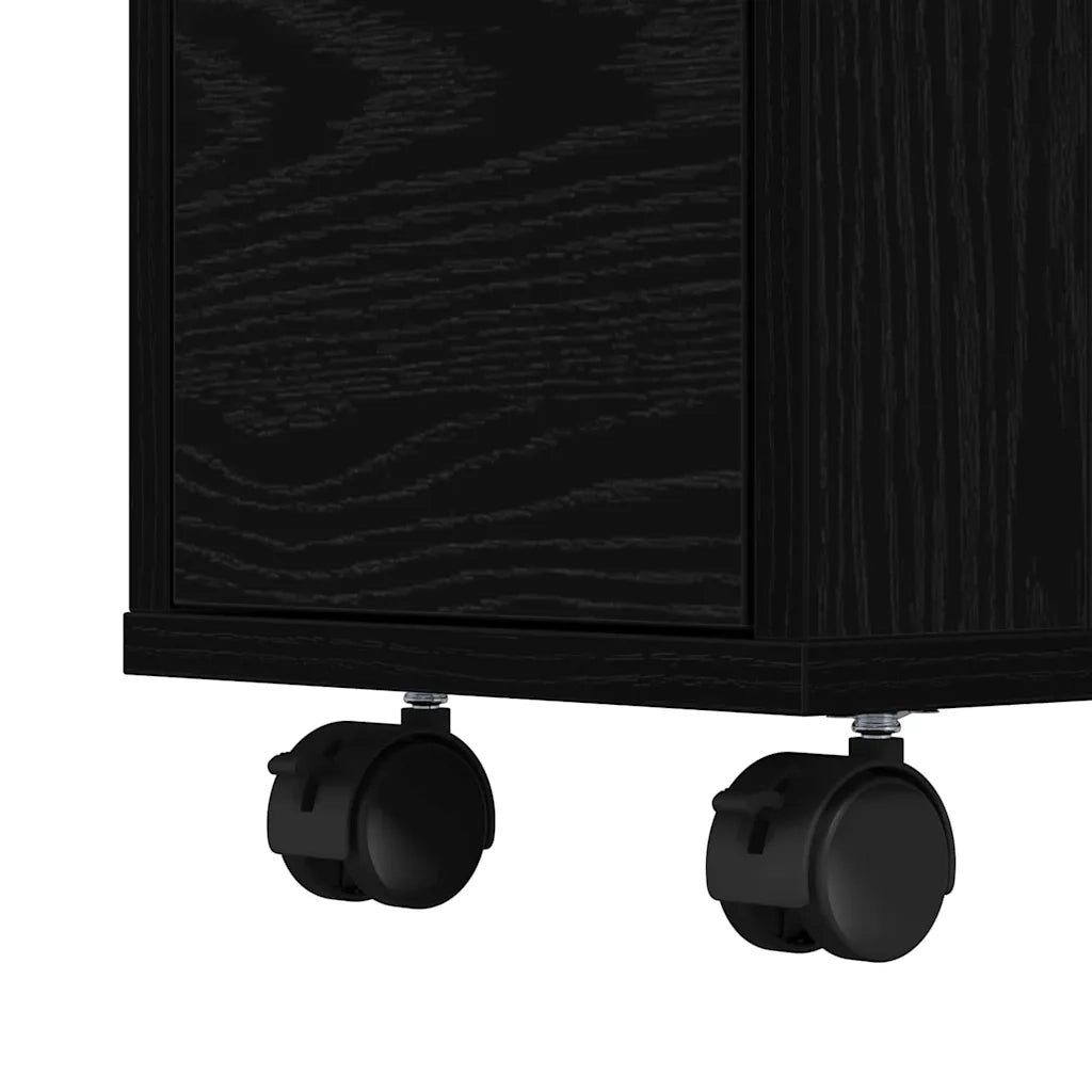 Set di mobili per il Bagno | Armadio da bagno Rovere Nero 65 x 23 x 87 cm