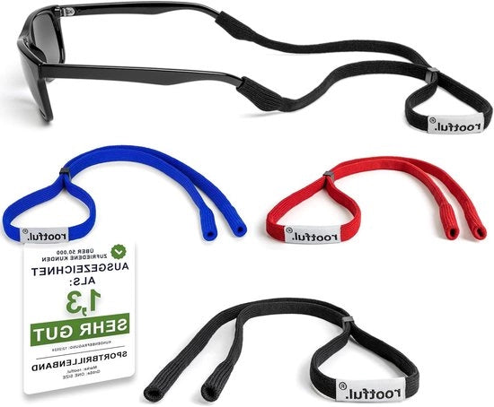 Cinturino Sport Pro - Cinturino per occhiali da sole e da sport - inclusa sacchetto di pulizia