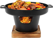 Griglia Mini Portatile - BBQ da Tavolo - Griglia Compatta - Progetto Senza Fumo - 844 Grammi - Nero