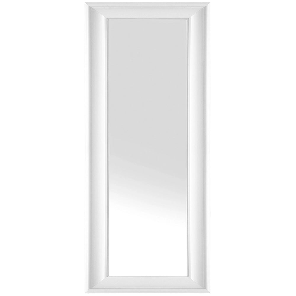Specchio da parete pensile bianco 51 x 141 cm in materiale sintetico ispirato allo stile minimalista scandinavo