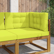 Cuscino per divano da esterno 3 pcs Verde Poliestere 900885