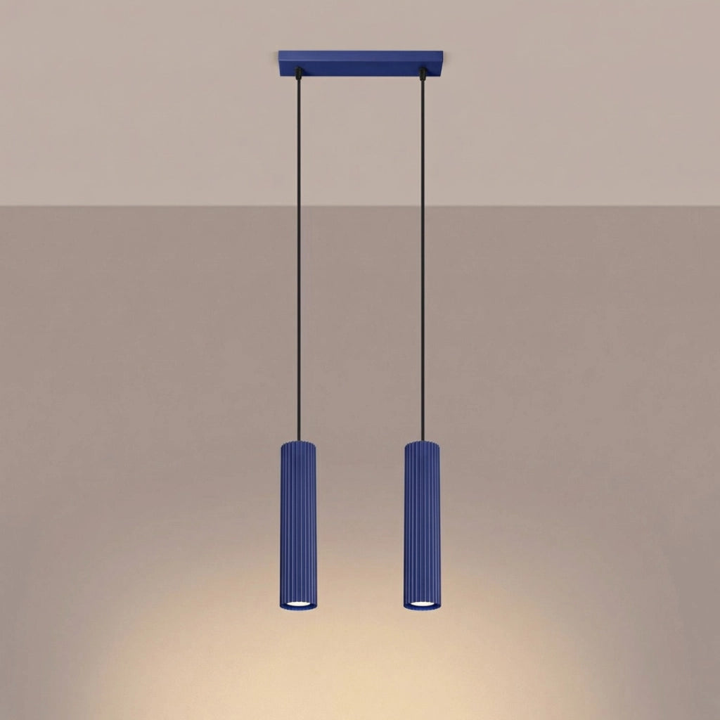 Lampada a sospensione KARBON 2 oltremare