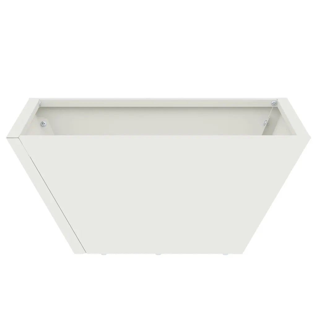 Vaso da giardino 5 pz-Set di 5 Fioriera da Esterno-Contenitore per Piante Bianco 35 x 35 x 15 cm