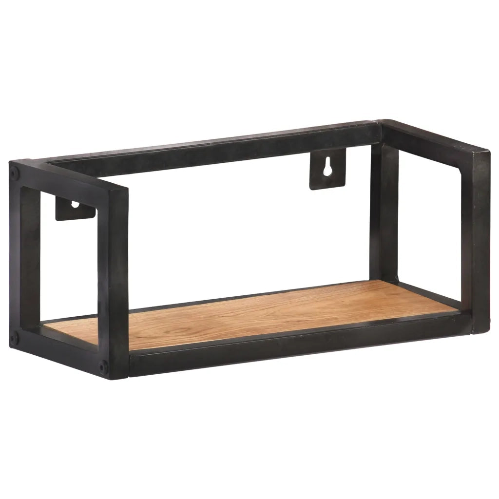 Mensole a Muro 2 pz 40 cm in Legno Massello di Acacia 320669