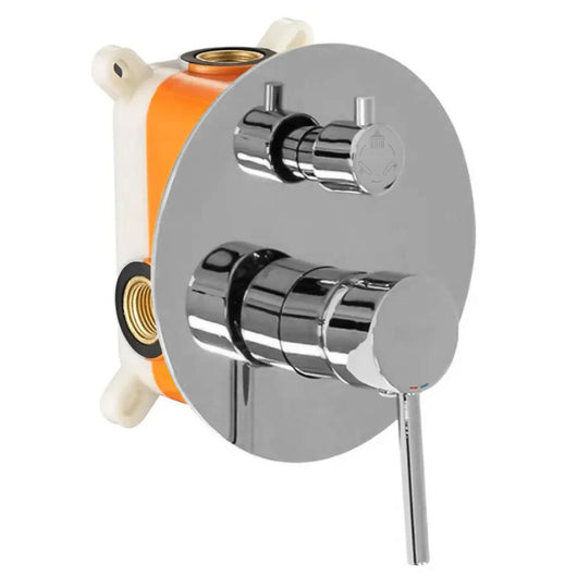 Set Da Vasca-doccia Da Incasso Rea Lungo Chrome + Box