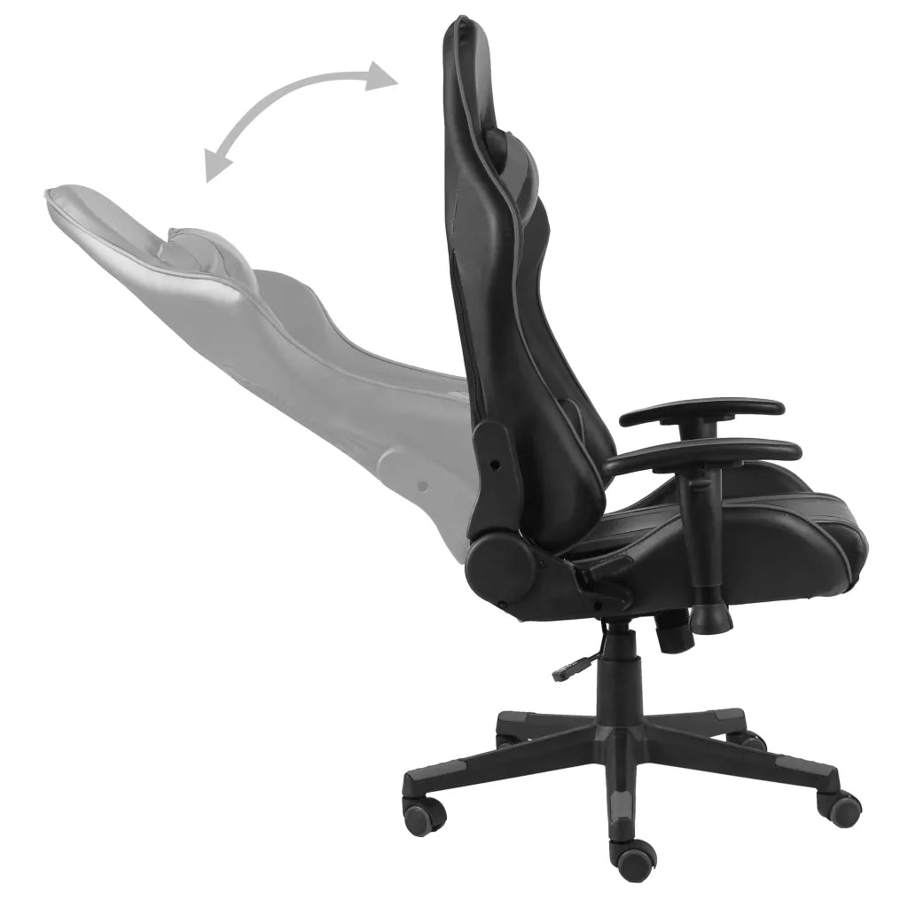 Sedia da Gaming Girevole Grigia in PVC 20483