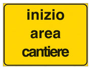 SEGNALE INIZIO AREA CANTIERE FIGURA 2107  cm. 60x40