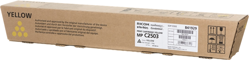 Ricoh 841929 cartuccia toner 1 pz Originale Giallo