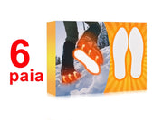 Solette Scaldapiedi da 6 Paia Usa e Getta UNISEX per Sport all'aperto Sci Campeggio Escursionismo Calore Istantaneo 8 ore di Piedi Caldi Attivati ad Aria