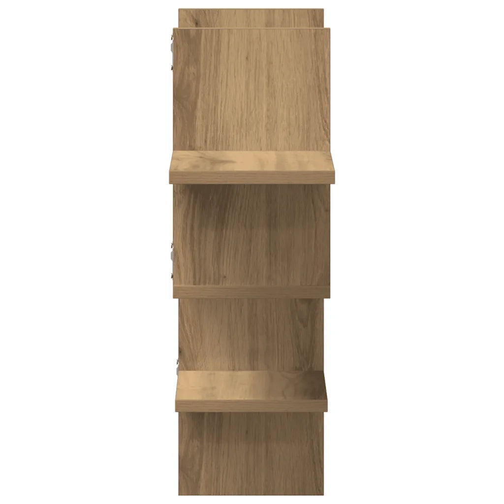 Mensola a Muro | Mensola a parete Rovere Artigianale 124,5x18x60,5cm in Truciolato