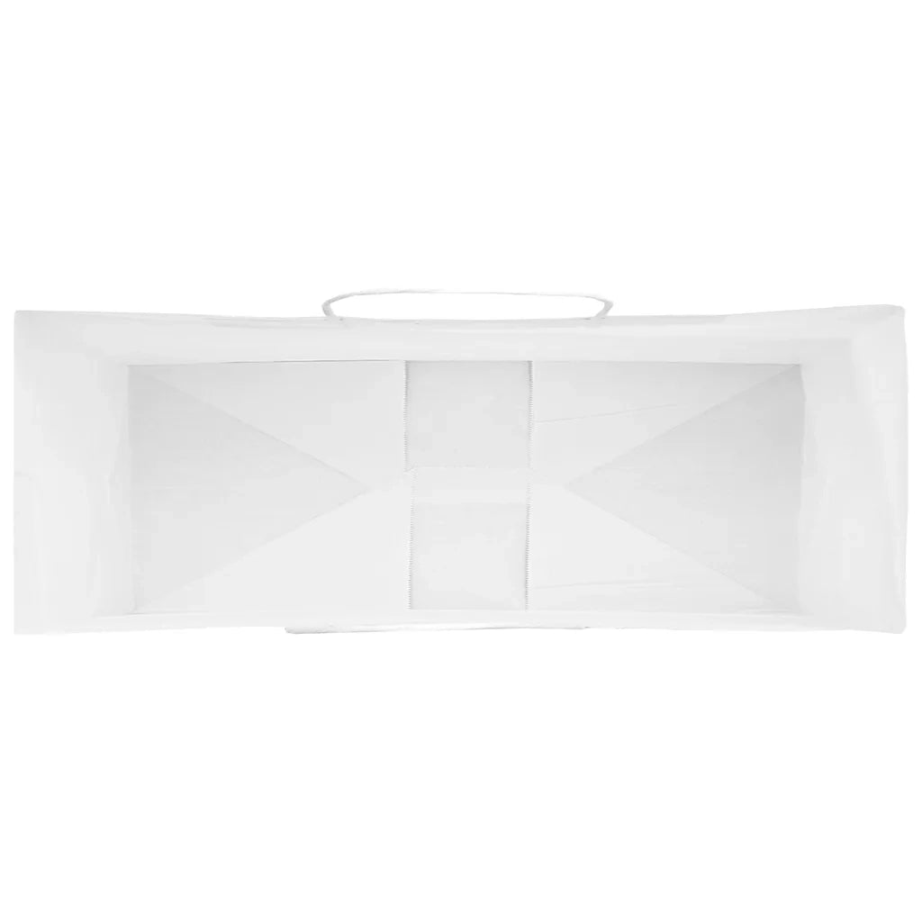 Sacchetti di Carta 250 pz con Manici Bianchi 45x17x48 cm CFW3743019