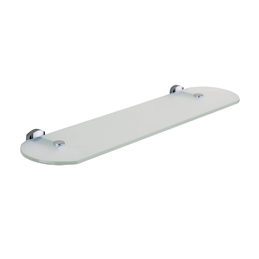 Mensola 55 cm in vetro temperato da muro EP19-55 Gedy serie EDERA PLUS Cromato