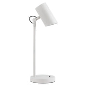 Lampada da tavolo AGZAR bianca metallo E14 5W Kanlux