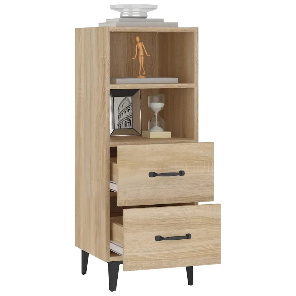 Credenza Rovere Sonoma 34,5x34x90 cm in Legno Multistrato cod mxl 19585