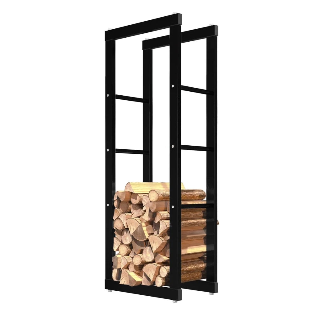 Portalegna, portalegna in metallo 40x25x100 cm
