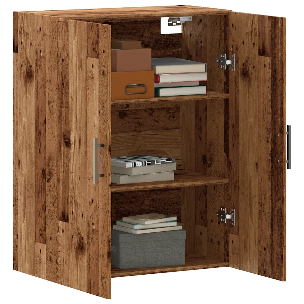 Mobile a Parete Legno Antico 69,5x34x90 cm 857294