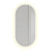 Specchio Led Ovl 50x100cm Gold