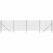 Recinzione da Giardino | Recinzione Metallica Antracite 1,4x10 m in Acciaio Zincato