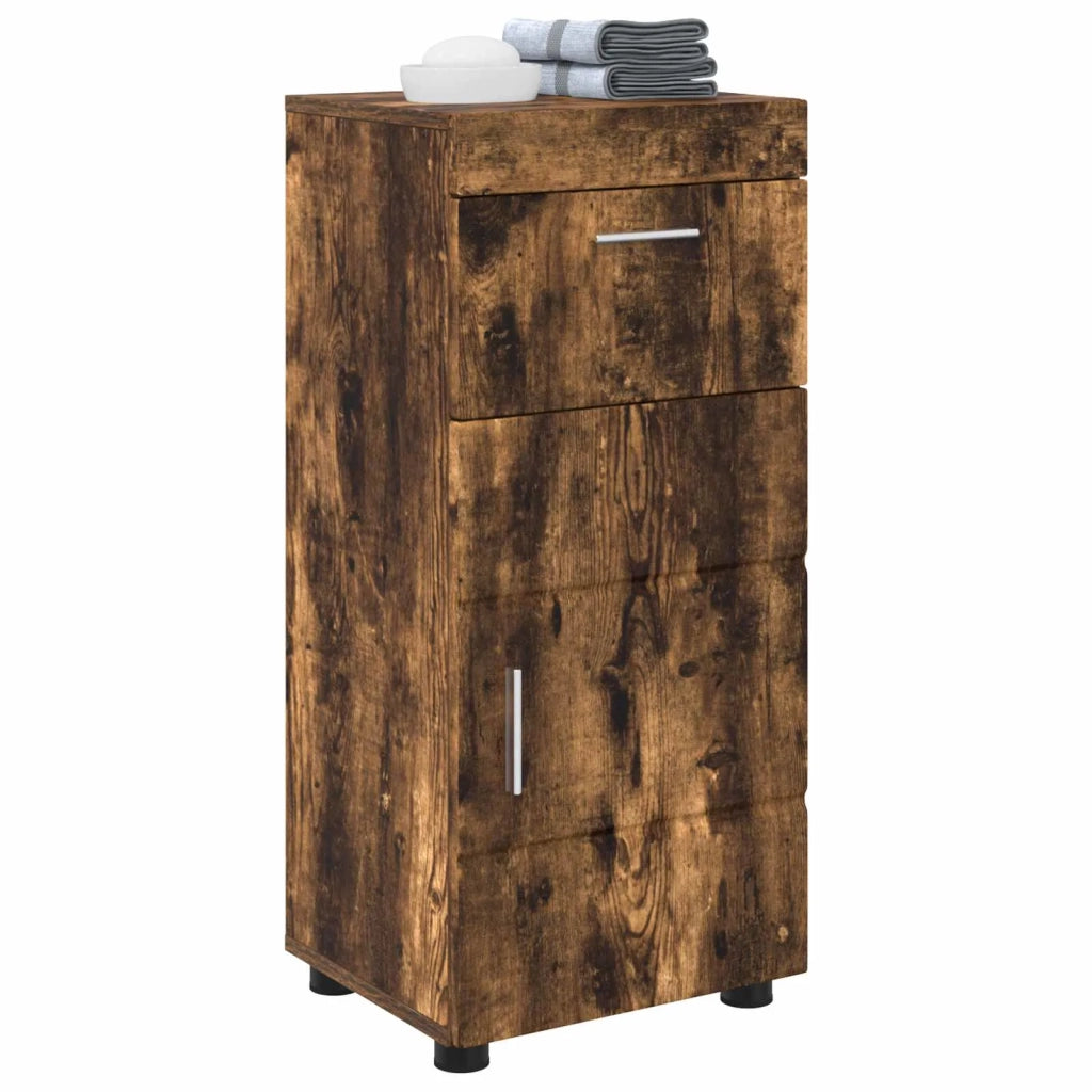 Set di Armadi da Bagno TULUM Rovere fumé 37 x 31,5 x 82 cm 880346