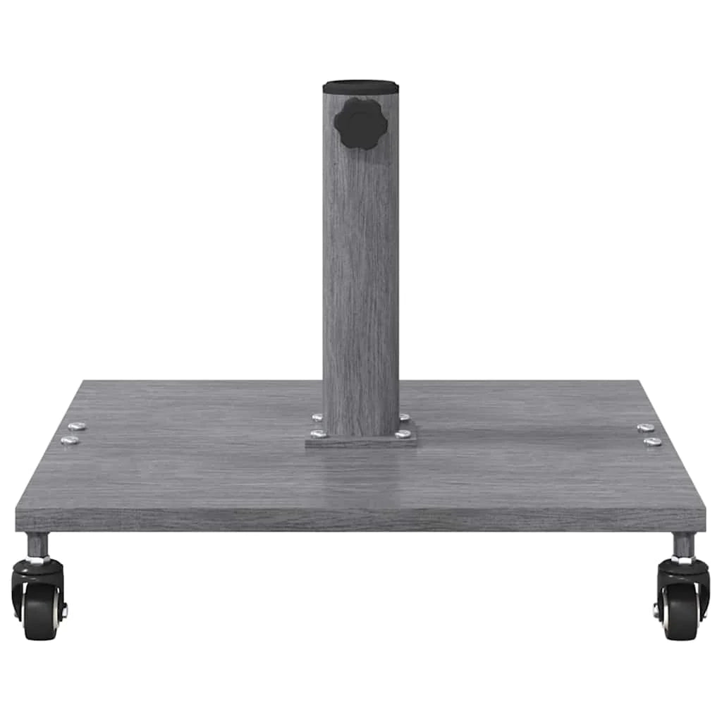 Base per ombrellone da esterno quadrata dal design moderno dimensioni 45 x 45 x 31,5 cm in acciaio grigio scuro codice 02_0058925.