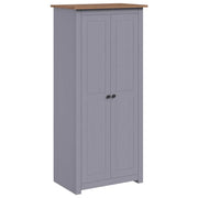 Armadio Grigio 80x50x171,5 cm Legno Massello Pino Panama Range CFW8349888