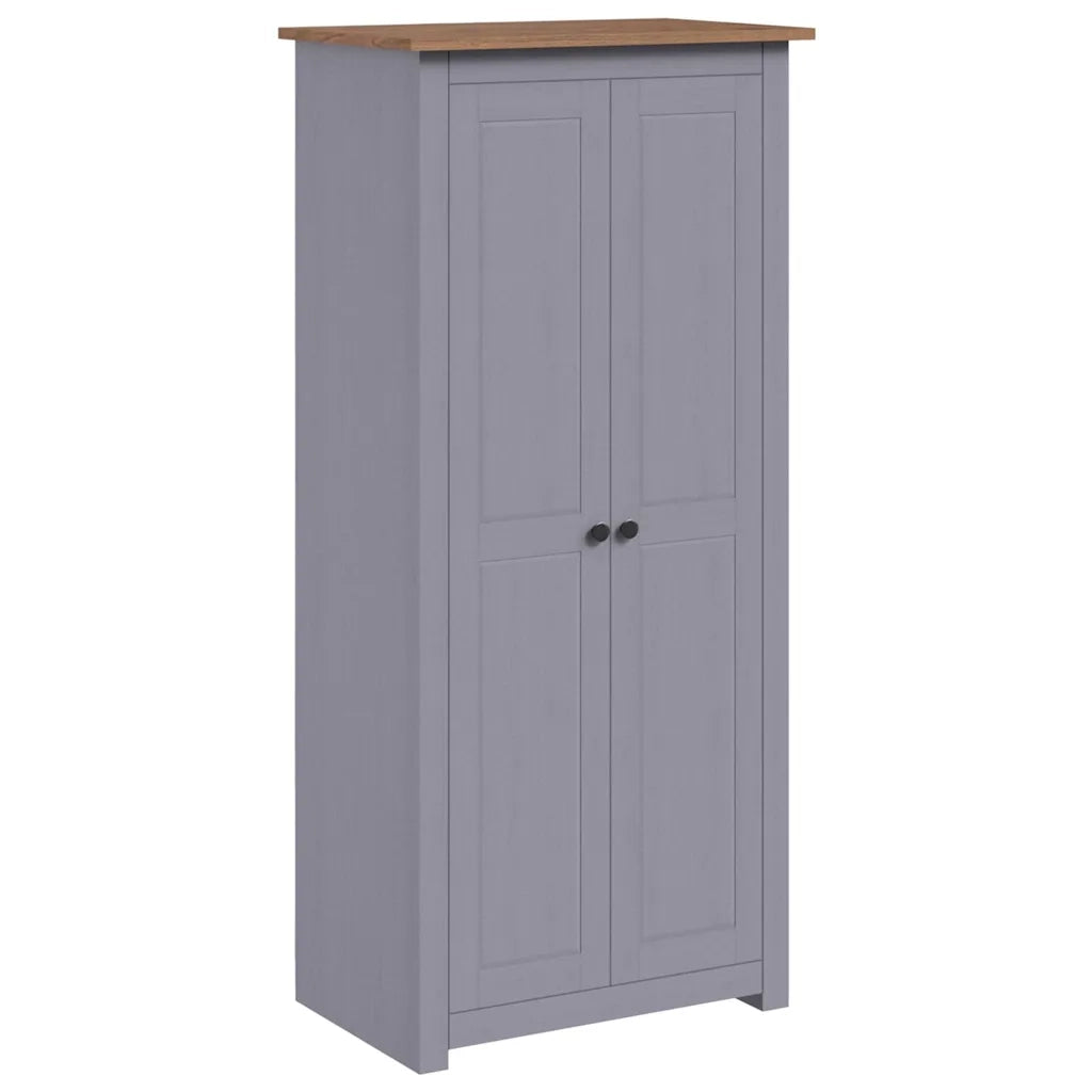 Armadio Grigio 80x50x171,5 cm Legno Massello Pino Panama Range CFW8349888