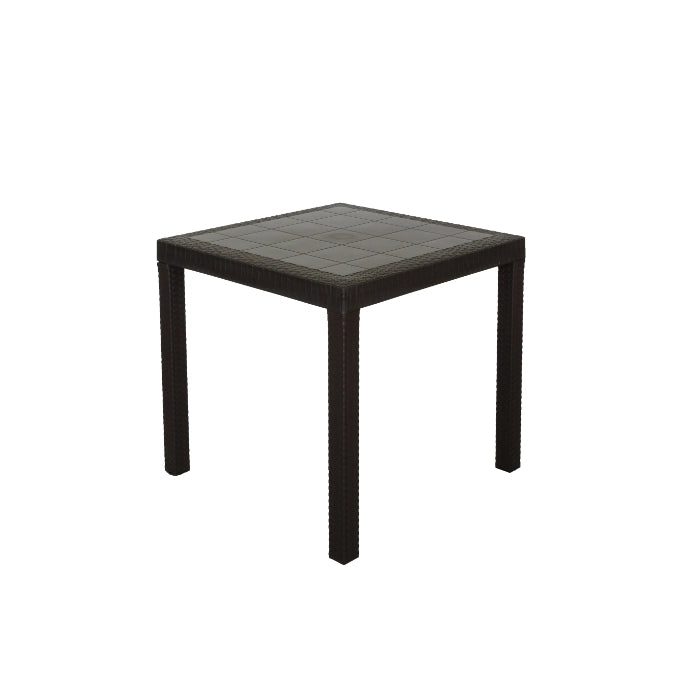 TAVOLO DALLAS 80X80XH74CM MARRONE