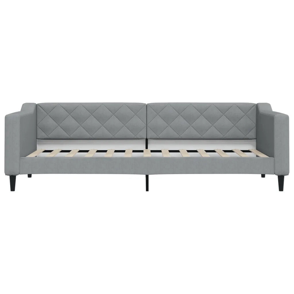 Divano Letto Estraibile Cassetti-Sofa Letto-Daybed Grigio Chiaro 80x200cm Tessuto 164433