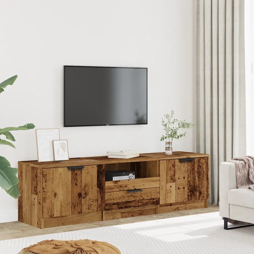 Mobile TV | Armadietto TV | Mobile Porta TV in Legno Vecchio 140x35x40 cm in Truciolato