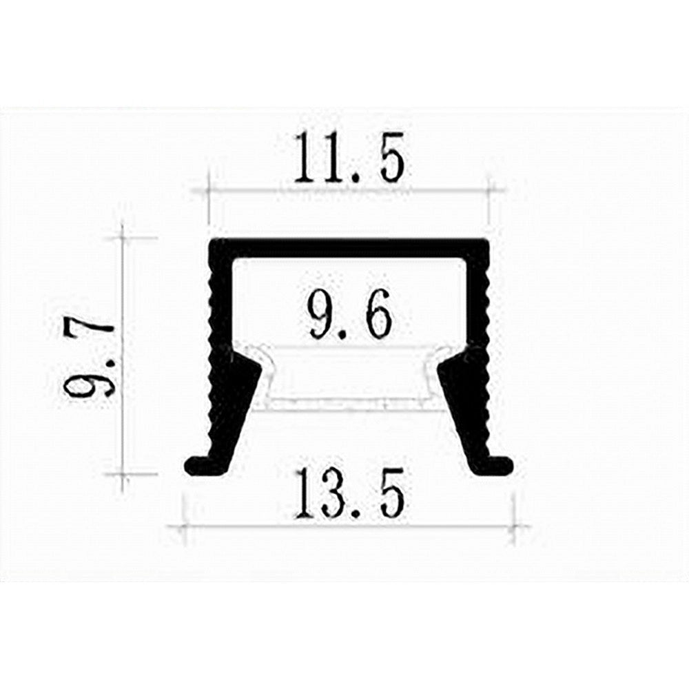 Trade Shop - 10pz Profilo In Alluminio A Plafone Sezionabile 2mt Per Striscia Led Strip Al-22 -