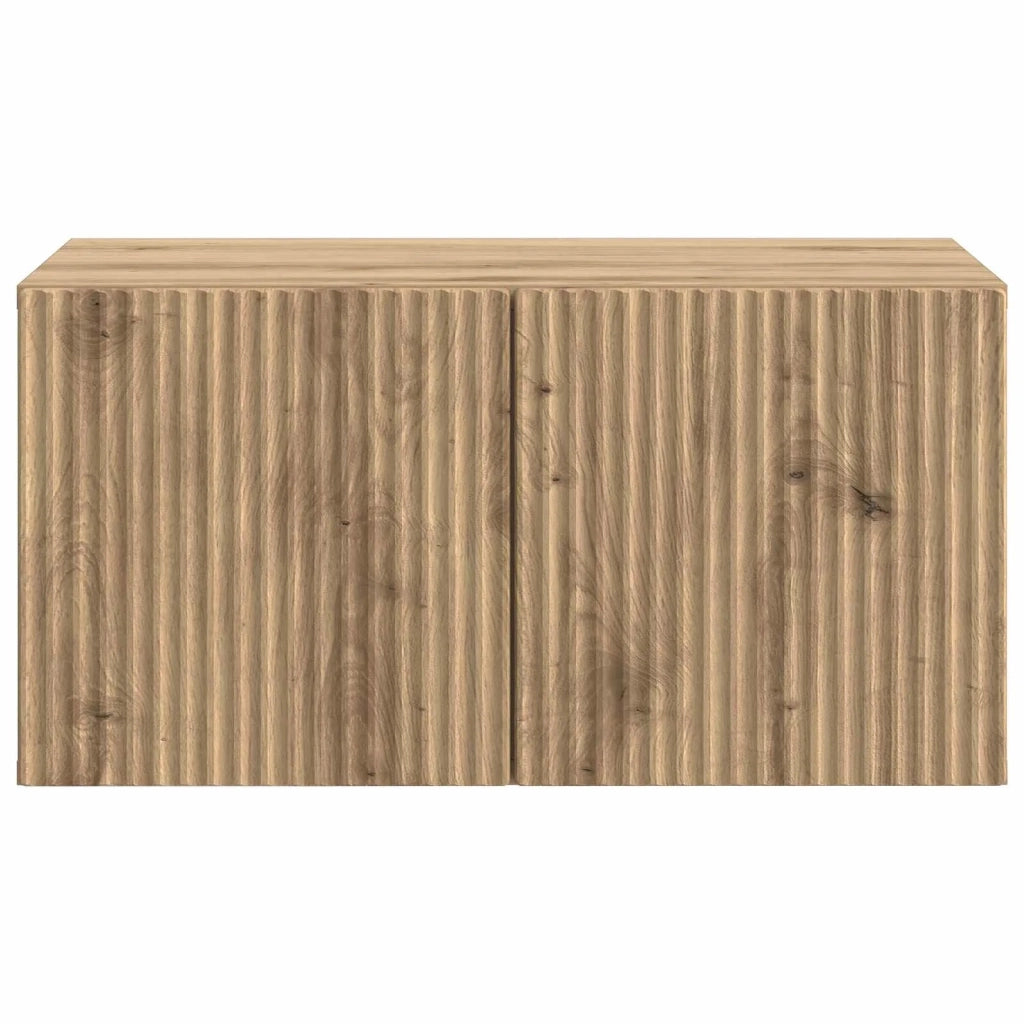 Mobile Porta TV da Muro Rovere Artigianale 59,5 x 41 x 30 cm