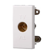 Connettore Presa TV Femmina Colore Bianco Compatibile Con Bticino Axolute