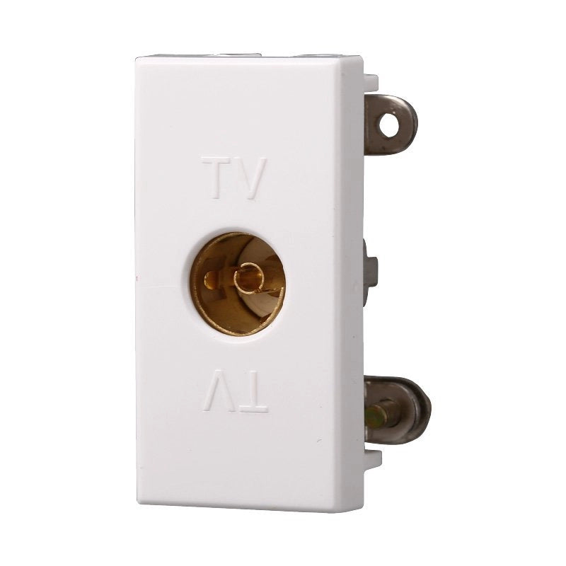 Connettore Presa TV Femmina Colore Bianco Compatibile Con Bticino Axolute