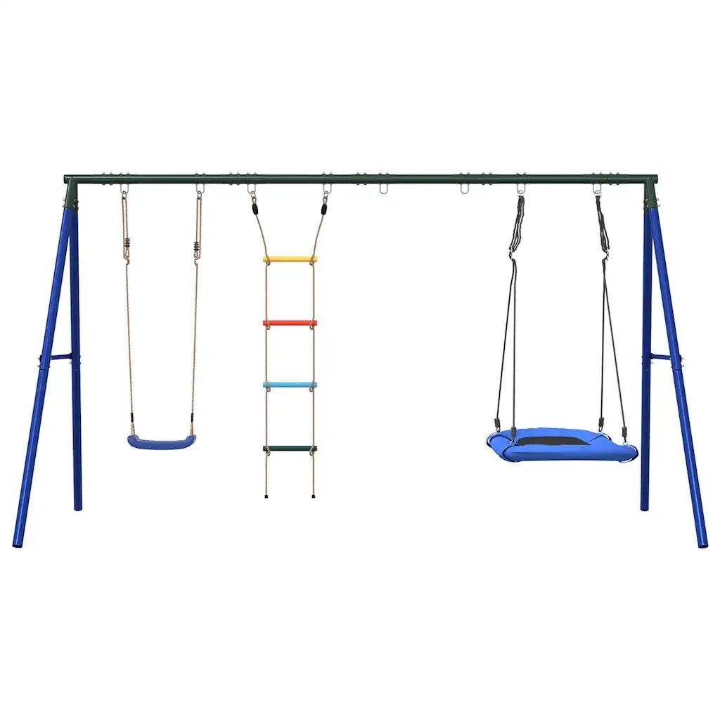 Set Gioco da Esterno con Altalena Scala e Altalena a Nido CFW1596705