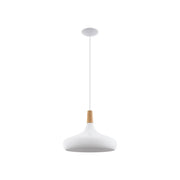 Lampadario Contemporaneo Sabinar 1 Grande Luce Acciaio Bianco