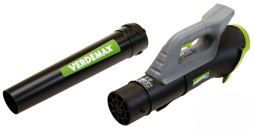 Soffiatore Assiale a Batteria 20V Verdemax SA20-N Regolatore del Flusso Aria Nero e Verde Senza Batteria