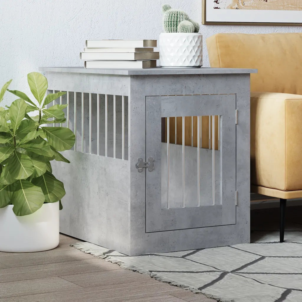 Gabbia Cani Arredamento Grigio Cemento 55x75x65cm Multistrato CFW8979219