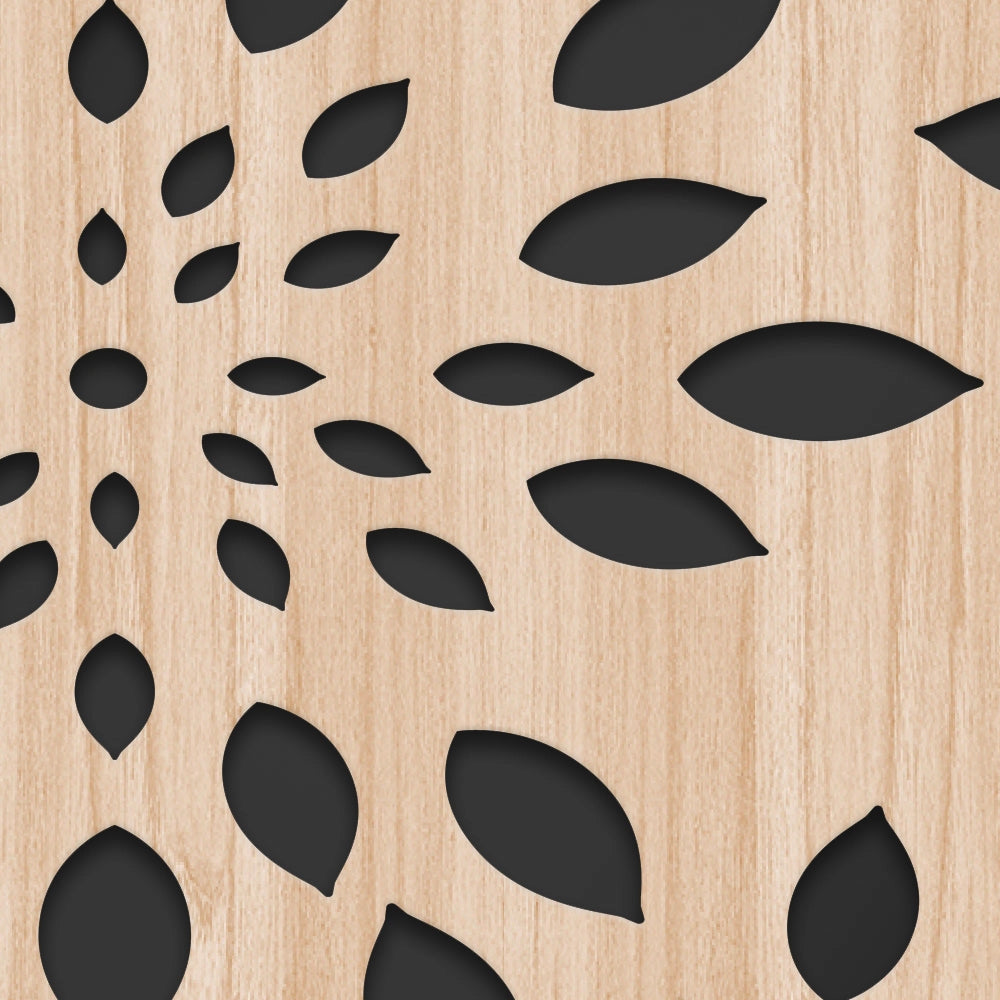 FIREWORKS - Quadro arredo LASERCUT composito Legno e PVC Misura: 50x100 cm