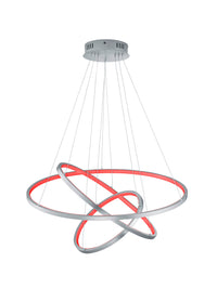 Lampada a Sospensione da Interno a LED in Metallo Nickel Opaco