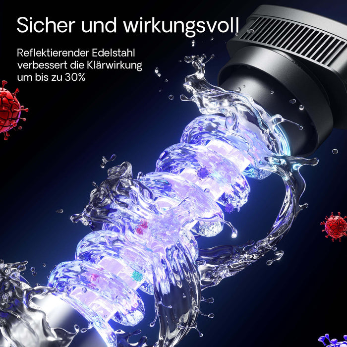 CUV-318 Chiarificatore acqua per laghetti Filtro luminoso 18W