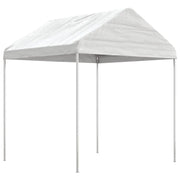 Gazebo con Tetto Bianco 6,69x2,28x2,69 m in Polietilene 3155503