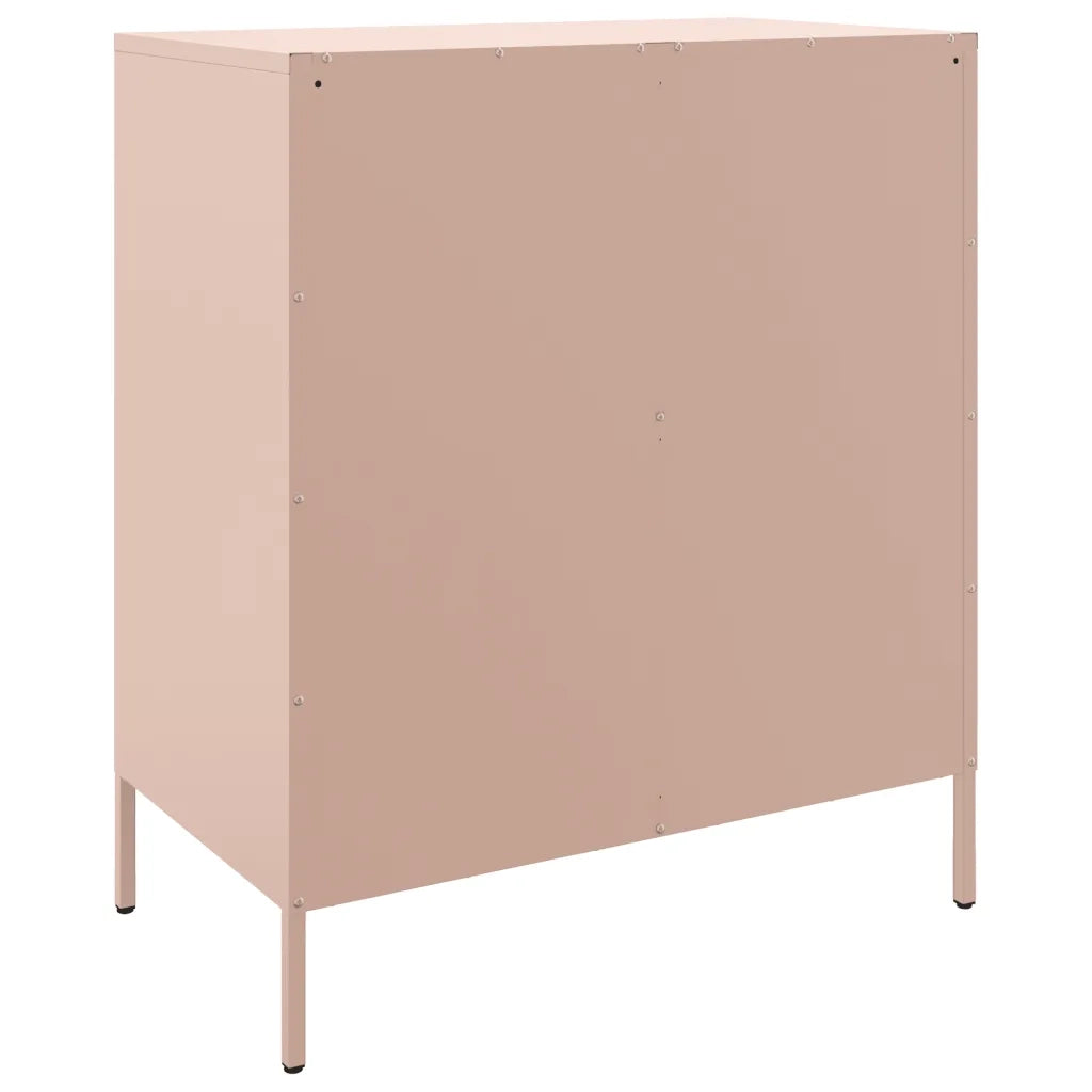 Credenza Rosa 68x39x79 cm in Acciaio
