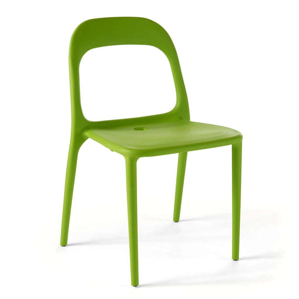 Oviala - Sedia da giardino in plastica verde