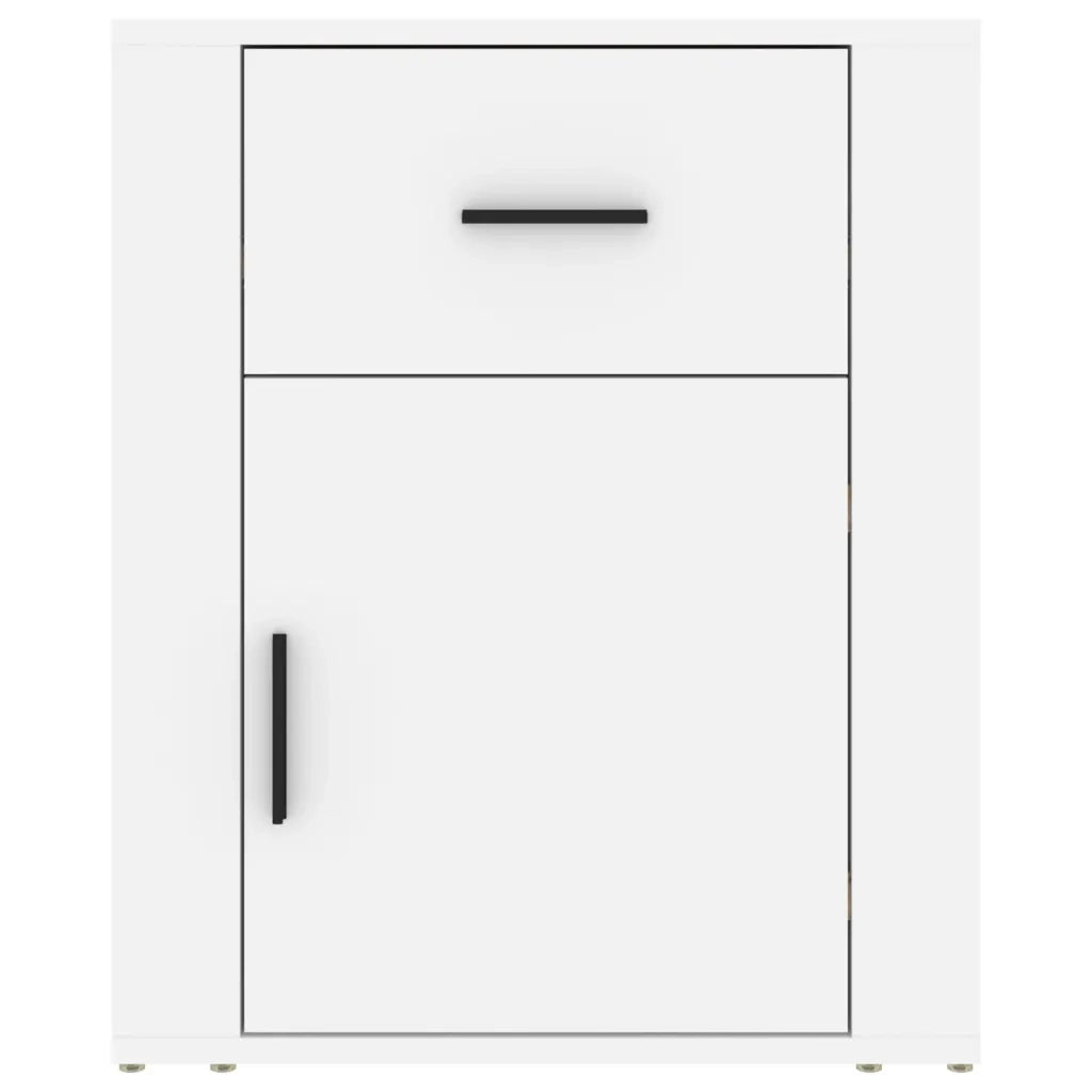 Comodino Bianco 50x36x60 cm in Legno Ingegnerizzato cod mxl 31046