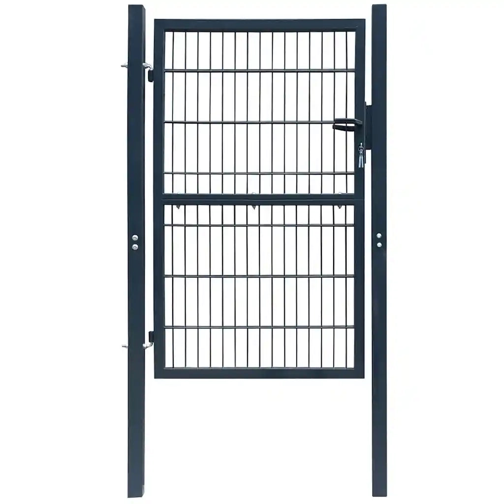 Cancello da Giardino 2D (Singolo) Grigio Antracite 106 x 210 cm cod mxl 40721