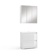 Set di mobili da bagno Majest Bianco lucido 2 parti Vicco