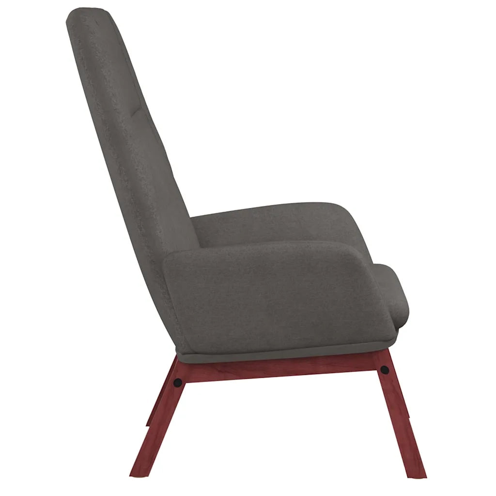 Divano Sedia-Poltrona Relax con Poggiapiedi Grigio Chiaro in Tessuto 235505
