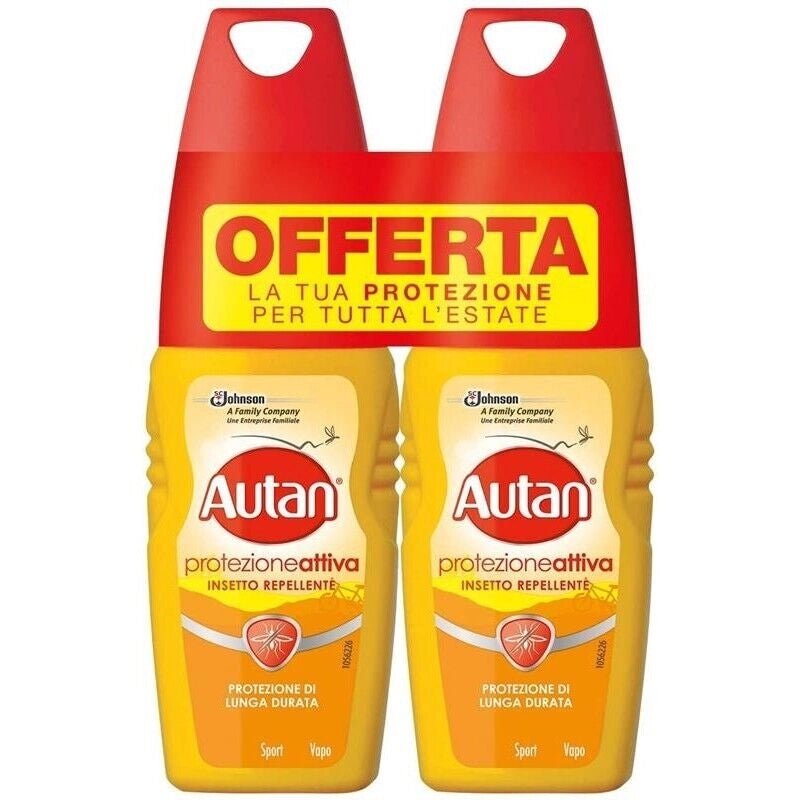 AUTAN FAMILY CARE INSETTO REPELLENTE PROTEZIONE ATTIVA 2 X 100 ML