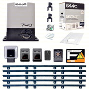 FAAC DELTA 2 KIT 740 5 METRI CREMAGLIERA NYLON AUTOMAZIONE CANCELLO SCORREVOLE
